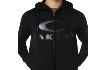 Image of Oakley Bark Fz Hoodie - Mens, White, Large 461643-100-L