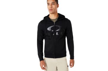 Image of Oakley Bark Fz Hoodie - Mens, Blackout, 3XL, 461643-02E-XXXL