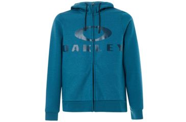 Image of Oakley Bark Fz Hoodie - Mens, Blue Coral, Large, 461643-6D8-L
