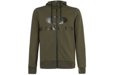 Image of Oakley Bark Fz Hoodie - Mens, Dark Brush, Extra Small, 461643-86V-XS