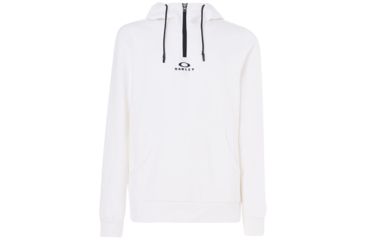 Image of Oakley Bark Half Zip Hoodie - Mens, White, 2XL, 461645-100-XXL