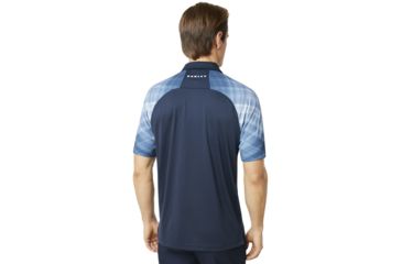 Image of Oakley Barkie Gradient Golf Polo Short Sleeve - Mens, Fire Red, 2XL 434312-4FR-XXL