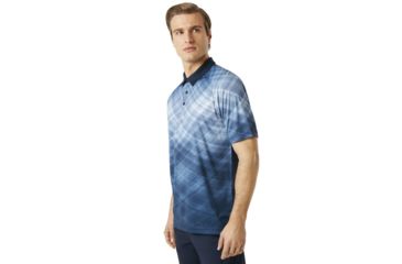 Image of Oakley Barkie Gradient Golf Polo Short Sleeve - Mens, Fire Red, 2XL 434312-4FR-XXL