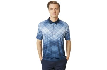 Image of Oakley Barkie Gradient Golf Polo Short Sleeve - Mens, Fire Red, 2XL 434312-4FR-XXL