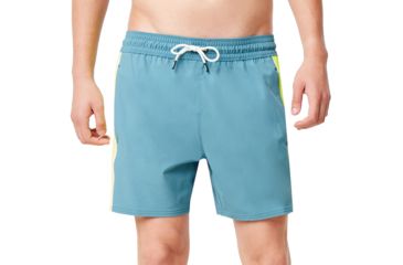 Image of Oakley Barnie Beach Block 16 Boardshort - Mens, Alien Blue, 2XL, 482473A-68L-XXL