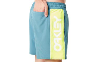 Image of Oakley Barnie Beach Block 16 Boardshort - Mens, Alien Blue, 2XL, 482473A-68L-XXL