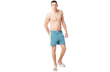 Image of Oakley Barnie Beach Block 16 Boardshort - Mens, Alien Blue, 2XL, 482473A-68L-XXL