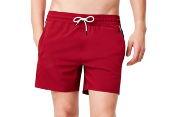 Image of Oakley Barnie Beach Block 16 Swim Shorts - Mens, Raspberry, Large, 482473A-45A-L