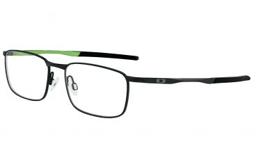 Image of Oakley Barrelhouse Bifocal Prescription Eyeglasses, Matte Black Green Frame, OX3173-0552BI