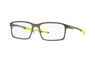 Image of Oakley BASE PLANE OX3232 Prescription Eyeglasses 323206-52 - Matte Cement Frame, Clear Lenses