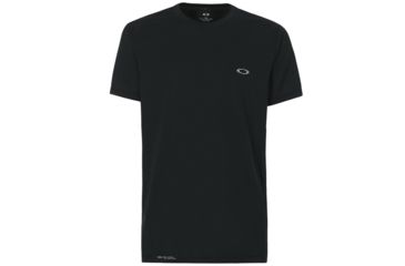 Image of Oakley Base Short Sleeve - Mens, Blackout, Extra Small, 434006-02E-XS