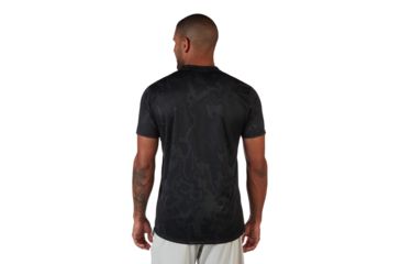 Image of Oakley Base Short Sleeve - Mens, Blackout Topo Map, Extra Small, 434006-0A1-XS