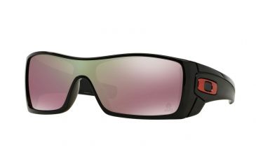 Image of Oakley BATWOLF OO9101 Single Vision Prescription Sunglasses OO9101-910151-27 - Frame Color Polished Black, Lens Diameter 27 mm