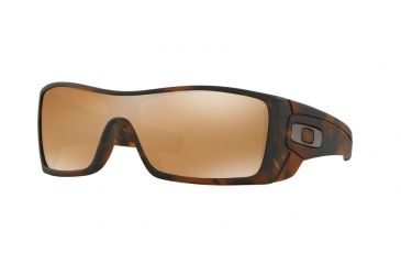 Image of Oakley BATWOLF OO9101 Single Vision Prescription Sunglasses OO9101-910153-27 - Lens Diameter 27 mm, Frame Color Matte Brown Tortoise