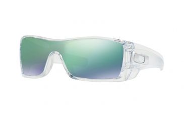 Image of Oakley BATWOLF OO9101 Single Vision Prescription Sunglasses OO9101-910154-27 - Frame Color Polished Clear, Lens Diameter 27 mm