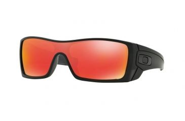 Image of Oakley BATWOLF OO9101 Single Vision Prescription Sunglasses OO9101-910138-27 - Lens Diameter 27 mm, Frame Color Matte Black Ink