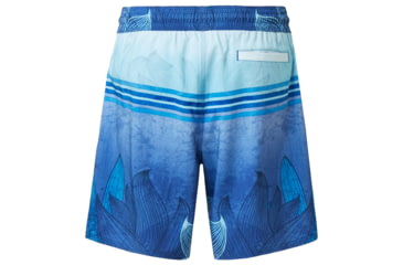 Image of Oakley Beach Flower Striped 18 Inches - Mens, Flash Blue, Extra Large, 482450-6FA-XL