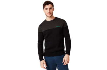 Image of Oakley Bicolor Crew Neck Tee - Mens, Blackout, Medium, 434131-02E-M