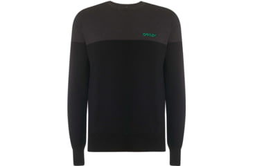 Image of Oakley Bicolor Crew Neck Tee - Mens, Blackout, Medium, 434131-02E-M