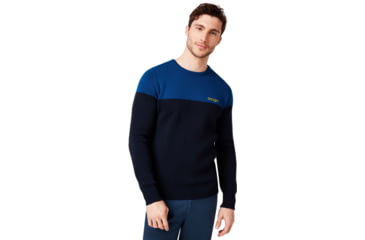 Image of Oakley Bicolor Crew Neck Tee - Mens, Foggy Blue, Medium, 434131-6FB-M