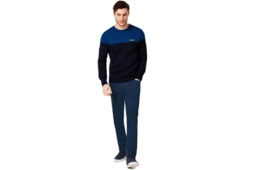 Image of Oakley Bicolor Crew Neck Tee - Mens, Foggy Blue, Medium, 434131-6FB-M