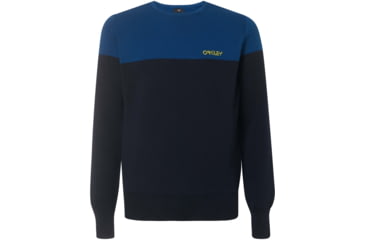 Image of Oakley Bicolor Crew Neck Tee - Mens, Foggy Blue, Medium, 434131-6FB-M