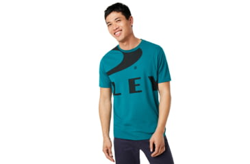 Image of Oakley Big Ellipse Tee - Mens, Petrol, Medium, 457525-9PE-M