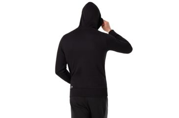 Image of Oakley Big Logo Ellipse Hoodie - Mens, Blackout, Extra Small, 472589-02E-XS