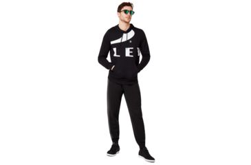 Image of Oakley Big Logo Ellipse Hoodie - Mens, Blackout, Extra Small, 472589-02E-XS