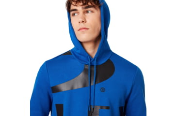 Image of Oakley Big Logo Ellipse Hoodie - Mens, Electric Shade, Large, 472589-66X-L
