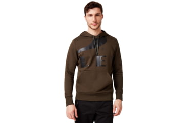 Image of Oakley Big Logo Ellipse Hoodie - Mens, New Dark Brush, Extra Small, 472589-86L-XS