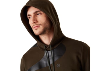 Image of Oakley Big Logo Ellipse Hoodie - Mens, New Dark Brush, Extra Small, 472589-86L-XS