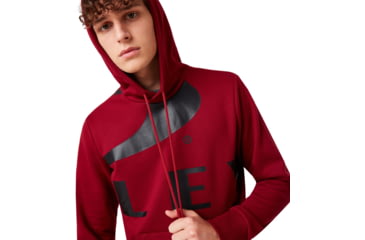 Image of Oakley Big Logo Ellipse Hoodie - Mens, Raspberry, Small, 472589-45A-S