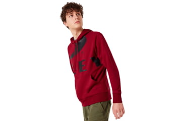Image of Oakley Big Logo Ellipse Hoodie - Mens, Raspberry, Small, 472589-45A-S