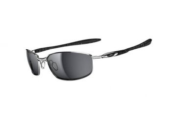 Image of Oakley Blender Sunglasses, Chrome+Silver Ghost Txt Frame, Black Irid Lens OO4059-02