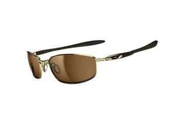 Image of Oakley Blender Shades, Polish Gold+Gold Ghost Txt Frame, Dark Bronze Lens OO4059-05