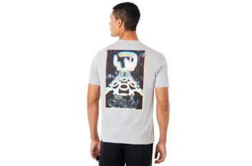 Image of Oakley Blur Advertising Short Sleeve Tee - Men's, Granite Heather, Large, 457361-24L-L