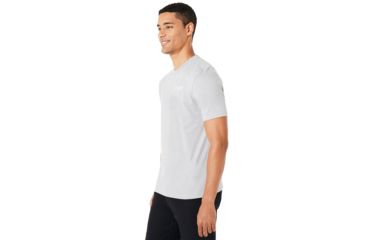 Image of Oakley Blur Advertising Short Sleeve Tee - Men's, Granite Heather, Large, 457361-24L-L