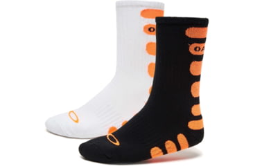 Image of Oakley Bold Striped Socks 2 Pcs - Mens, Blackout, Medium, FOS900105-02E-M