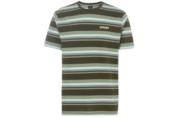 Image of Oakley Bold Yd Stripe Tee - Mens, Dark Brush, 2XL, 457701-86V-XXL