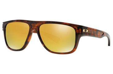 Image of Oakley BREADBOX OO9199 Sunglasses 919905-56 - Tortoise Frame, 24K Iridium Polarized Lenses