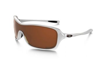 Image of Oakley Break Up Womens Sunglasses, Arctic Frame, VR28 Black Iridium Polarized Lens OO9202-07