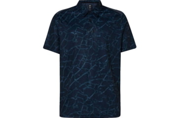 Image of Oakley Broken Glass Polo - Mens, Black Glass Print, Extra Large, FOA400131-94T-XL