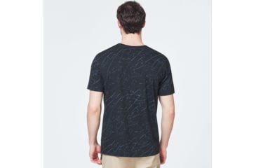 Image of Oakley Broken Glass Short Sleeve Tee - Mens, Black Glass Print, Large, FOA400048-94T-L