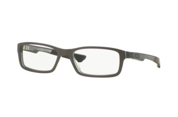 Image of Oakley Bucket Bifocal Prescription Eyeglasses 106001-51 - Polished Steel Frame, Clear Lenses