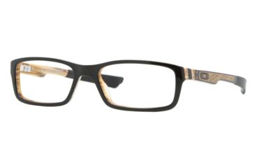 Image of Oakley Bucket Bifocal Prescription Eyeglasses 106003-51 - Black Pallet Frame, Clear Lenses