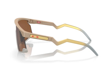 Image of Oakley BXTR Patrick Mahomes II Collection Sunglasses, Matte Desert Tan, PRIZM Tungsten, PRIZM Tungsten, OO9280-0839