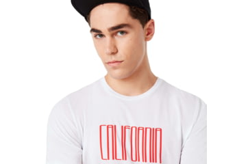 Image of Oakley California Short Sleeve Tee - Men's, White, Extra Small, 457898-100-XS