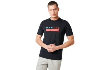 Image of Oakley California Tee - Mens, Blackout, Small, 457772-02E-S