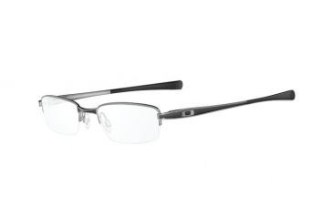 Image of Oakley Caliper Eyeglass Frames w/ Blank Lenses - Size 48, Brushed Chrome Frame OX3097-0148